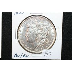 1883 Silver Morgan $1, AU/BU