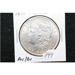 1896 Silver Morgan $1, AU/BU