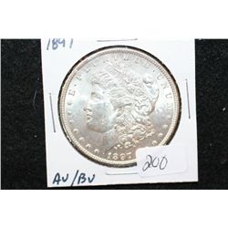 1897 Silver Morgan $1, AU/BU