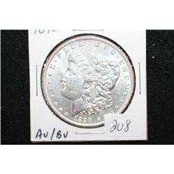 1890 Silver Morgan $1, AU/BU