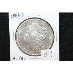 1881-S US Mint Coin Set, AU/BU