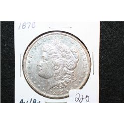 1878 Silver Morgan $1, AU/BU