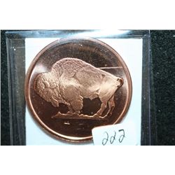 2011 Buffalo Copper Round, .999 Fine Copper 1 Oz.