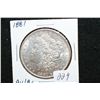 Image 1 : 1881 Silver Morgan $1, AU/BU