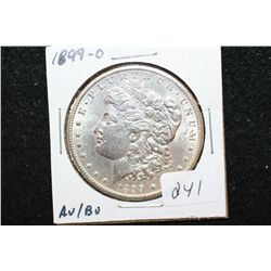 1899-O Silver Morgan $1, AU/BU