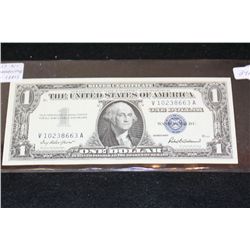 1957 US Silver Certificate $1, Blue Seal, 4 Consecutive Numbers, Lot of 4