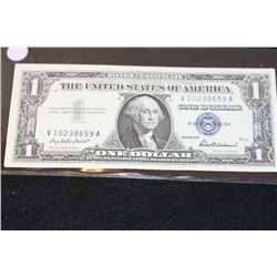 1957 US Silver Certificate $1, Blue Seal, 4 Consecutive Numbers, Lot of 4