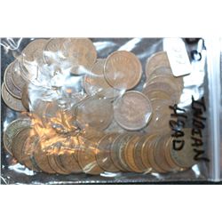 Indian Head Penny, Various Dates & Conditions, Lot of 50
