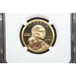 2005-S Sacagawea $1, NGC Graded PF69 Ultra Cameo