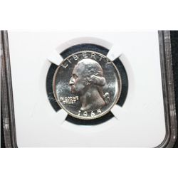 1965 Washington Quarter (SMS), NGC Graded MS67