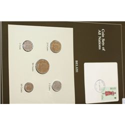 Belize; Coin Sets of All Nations W/Stamp Dated 1986