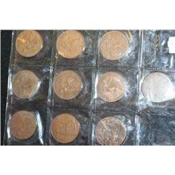Great Britian One Penny Foreign Coin, Various Dates & Conditions, Lot of 10