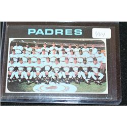 1970 MLB San Diego Padres Team Baseball Card