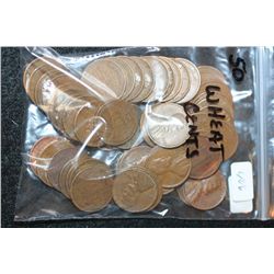 Wheatback Penny, Various Dates & Conditions, Lot of 50