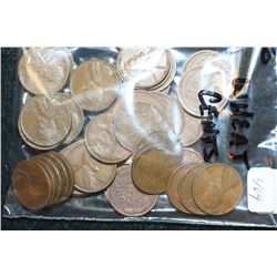 Wheat Back Penny, Various Dates & Conditions, Lot of 50
