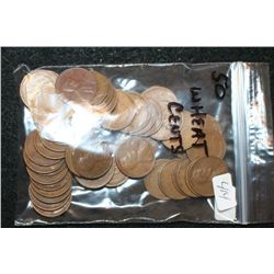 Wheat Back Penny, Various Dates & Conditions, Lot of 50