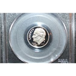 2011-S First Strike Roosevelt Dime; PCGS Graded PR69DCAM