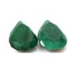 Image 1 : Natural 202.25ctw African Emerald Pear Shape (2) Stone