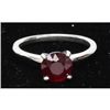 Image 1 : Natural 0.75ctw Ruby .925 Sterling Silver Ring