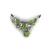Image 1 : Genuine 13 g Peridot Oval .925 Sterling Silver Pendant