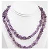 Image 1 : Natural Amethyst Unut Beads Necklace