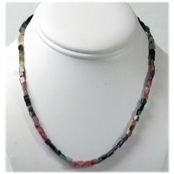 Natural 51.31ctw Tourmaline Beads Necklace