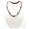 Image 1 : Natural  161.43 ctw Emerald Ruby Sapphire Bead Necklace