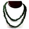Image 1 : 384.70 ctw Natural Un-cut Emerald Bead Necklace