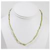 Image 1 : Natural 32.36ctw Peridot Beads Necklace