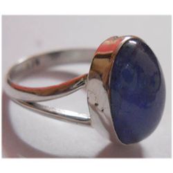 Natural 19.00 ctw Tanzanite Oval Ring 925 Sterling