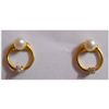 Image 1 : Natural 12.55 ctw Pearl Earring Oval .925 Silver