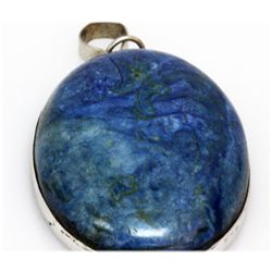 Natural 143.37 ctw Semi Precious .925 Sterling Pendant