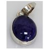 Image 1 : Natural 3.48 g Tanzanite Oval .925 Sterling Pendant