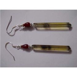 30.0 ctw Semi Precious Stone Earring .925 Sterling