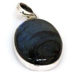Natural 52.93 ctw Semi Precious .925 Sterling Pendant