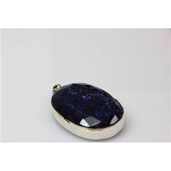 Natural 172.88 Ctw Sapphire Pendant .925 Sterling