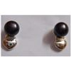 Image 1 : Natural 14.20 ctw Pearl Round Earring .925 Sterling w/