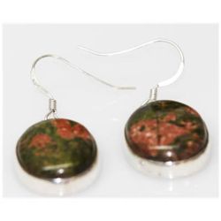 Natural 9.50 Ctw Semi-Precious Earrings .925 Sterling