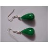 Image 1 : 55.0 ctw Emerald .925 Sterling Silver Earring