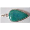 Image 1 : Natural 56.65 ctw Turquoise Onex Pendant .925 Sterling
