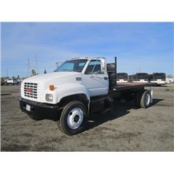 1997 GMC C6500 S/A Flatbed Dump Truck