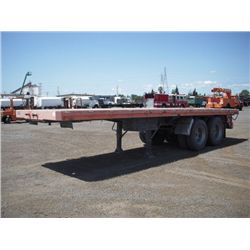 1979 Aztec F0B702B T/A Flat Deck Equipment Trailer
