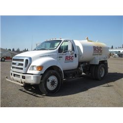 2006 Ford F750 S/A  2,000-Gallon Water Truck