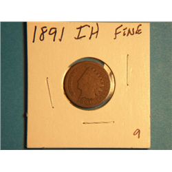 1891 INDIAN HEAD CENT