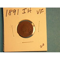 1891 INDIAN HEAD CENT