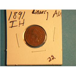 1891 INDIAN HEAD CENT