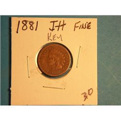 1881 INDIAN HEAD CENT
