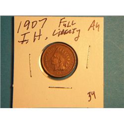 1907 INDIAN HEAD CENT