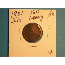 1901 INDIAN HEAD CENT