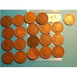 (20)INDIAN HEAD CENT